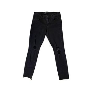 Black Distressed Jeans